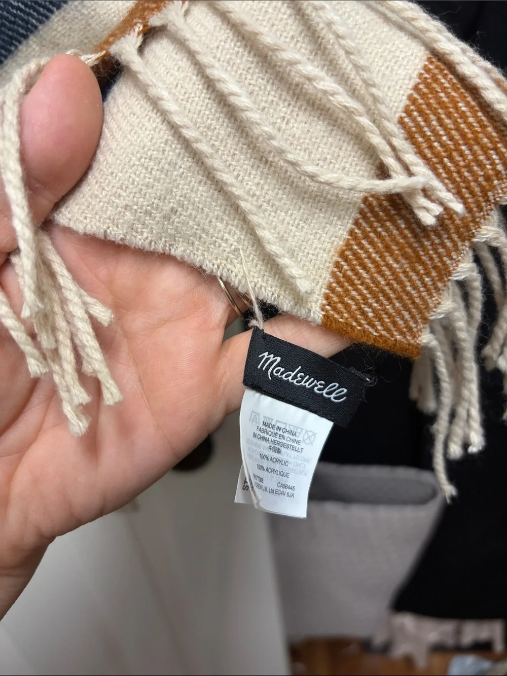 Madewell fringe tones cozy